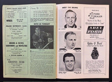 Load image into Gallery viewer, 1965 Boston Gardens Toronto Maple Leafs Boston Bruins NHL Hockey Program Hockey
