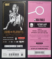 2019 NBA Finals Game 6 Ticket Toronto Raptors Golden State Warriors Basketball