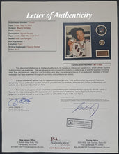 Load image into Gallery viewer, Wayne Gretzky Photo Display New York Rangers Puck Pin Nameplate Signed JSA LOA
