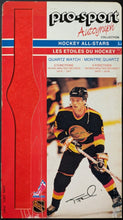 Load image into Gallery viewer, 1986/87 Pro-Sport Autograph Watch NHL Player Backing Cards Lemieux Messier Vtg
