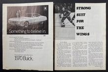 Load image into Gallery viewer, 1970 Olympia Stadium Program Detroit Red Wings Original Six NHL Hockey Vintage
