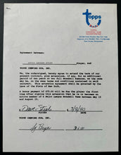 Load image into Gallery viewer, Dave Stieb Signed Topps Contract Autographed + Rookie Card Blue Jays LOA Vtg MLB
