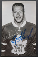 Ed Shack Autographed Signed Postcard Toronto Maple Leafs VTG NHL Hockey