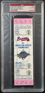 1992 World Series Game 2 Ticket Toronto Blue Jays Atlanta Braves PSA Vintage MLB