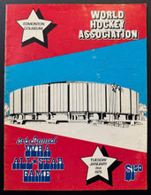 Load image into Gallery viewer, 1975 WHA 3rd Annual All Star Game Program At Edmonton Coliseum World Hockey
