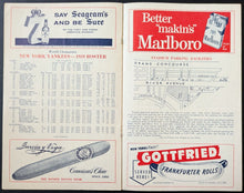 Load image into Gallery viewer, 1959 Yankee Stadium Program Detroit Tigers NY Yankees Mickey Mantle MLB Vtg
