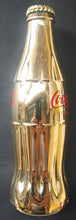 Load image into Gallery viewer, Gold Coca Cola Bottle Soda Coke Collectible Vintage Promotional Advertising

