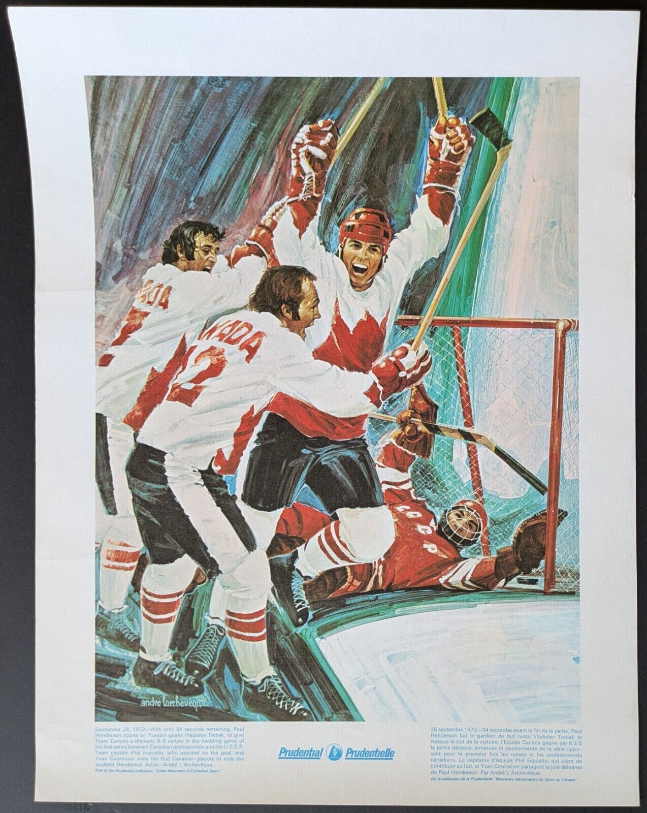 【美品】welcome to the prudential Prudential Collection Great Moments In Canadian Sports 16 Prints