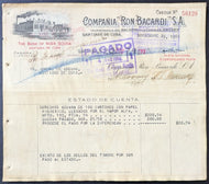 1950 Bacardi Rum Company Santiago Cuba Cheque - Account With Bank Of Nova Scotia