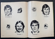 Load image into Gallery viewer, 1975 WHA 3rd Annual All Star Game Program At Edmonton Coliseum World Hockey
