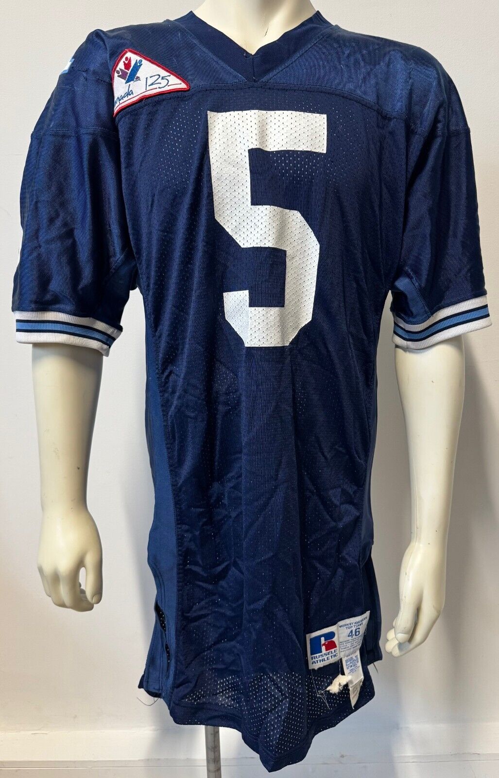 Kevin Smellie Game-Worn Toronto Argonauts CFL Football Jersey Canadian Argos