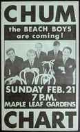 1965 CHUM Radio Station Vintage Unmarked Music Charts Beach Boys Beatles