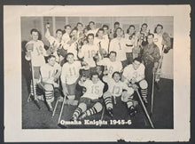 Load image into Gallery viewer, 1945/46 Omaha Knights USHL Hockey Team Issued Vintage Blank Back Photo
