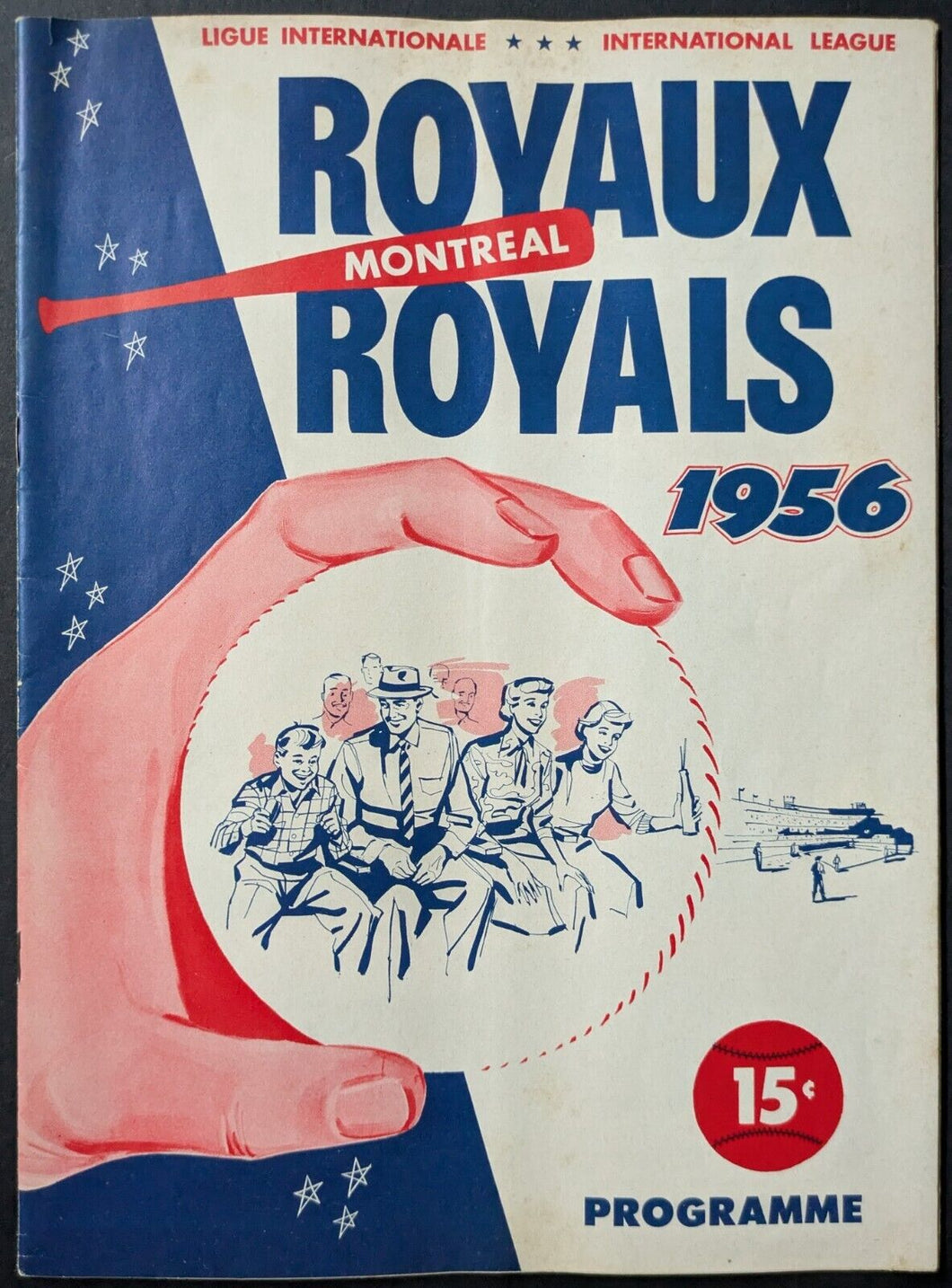 1956 Montreal Royals International League Program Delorimier Downs Miami Marlins