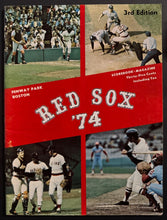 Load image into Gallery viewer, 1974 Boston Red Sox Fenway Park Baseball Program MLB Oakland A&#39;s Athletics
