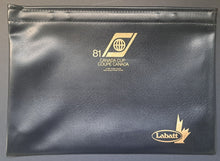 Load image into Gallery viewer, 1981 Canada Cup Hockey VIP Press Planters Labatt Logo Vintage Leather Briefcase

