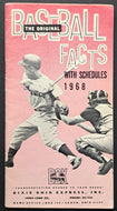 1968 Professional Baseball Guide With Schedules, Awards, And Statistics MLB