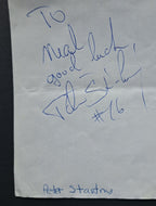 Peter + Anton Stastny Brothers Signed Autographed Sheet NHL Vtg Hall Of Fame