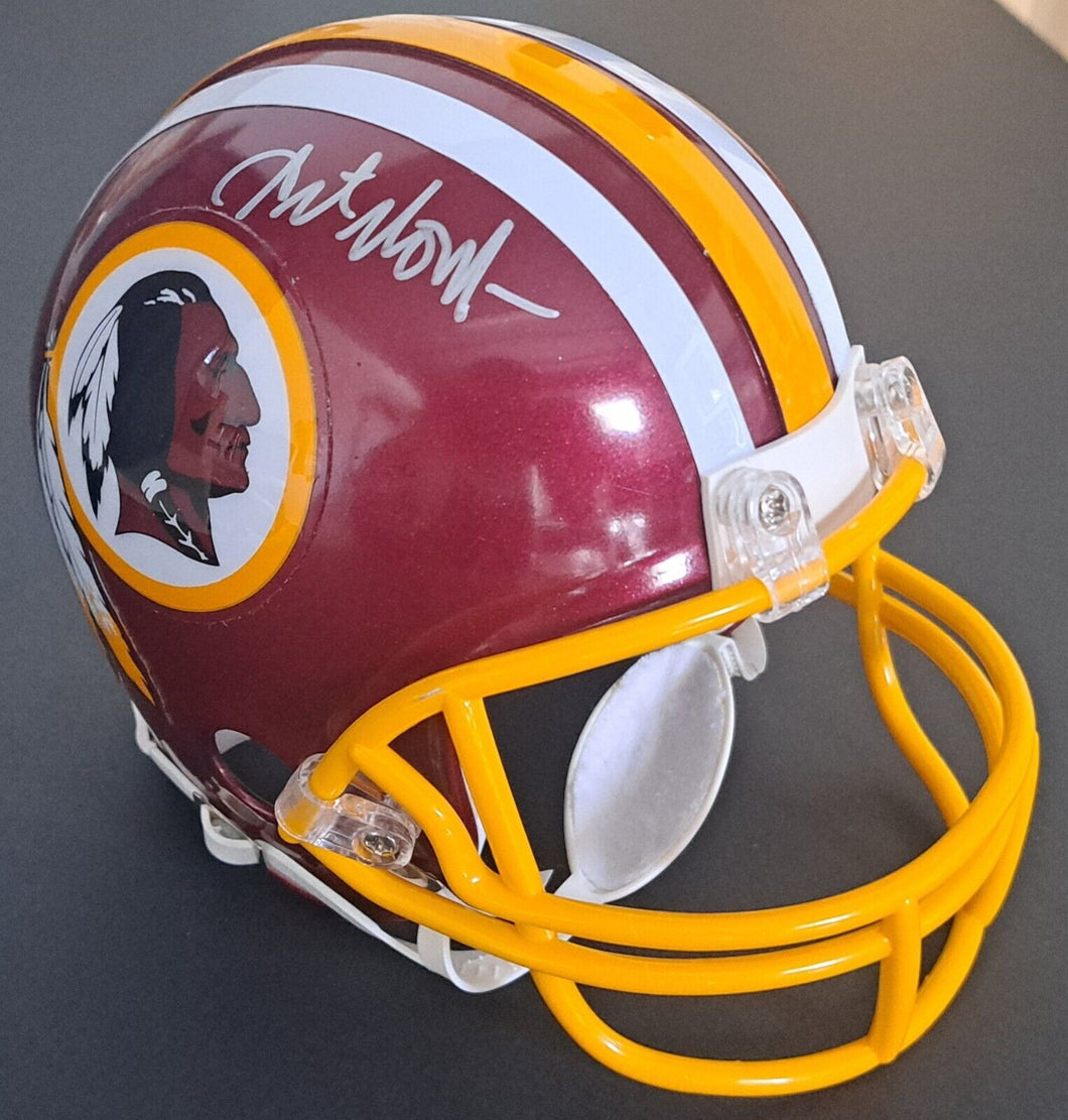 auntie sweat autographed redskins football helmet Sean Taylor Washington Mini Card Display Collectible Auto Shadowbox Autograph It includes a tamper Art Monk Autographed Washington Redskins