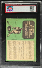 Load image into Gallery viewer, 1970-71 Darryl Sittler Maple Leafs O-Pee-Chee NHL Rookie Card #218 KSA 7.5 NM+
