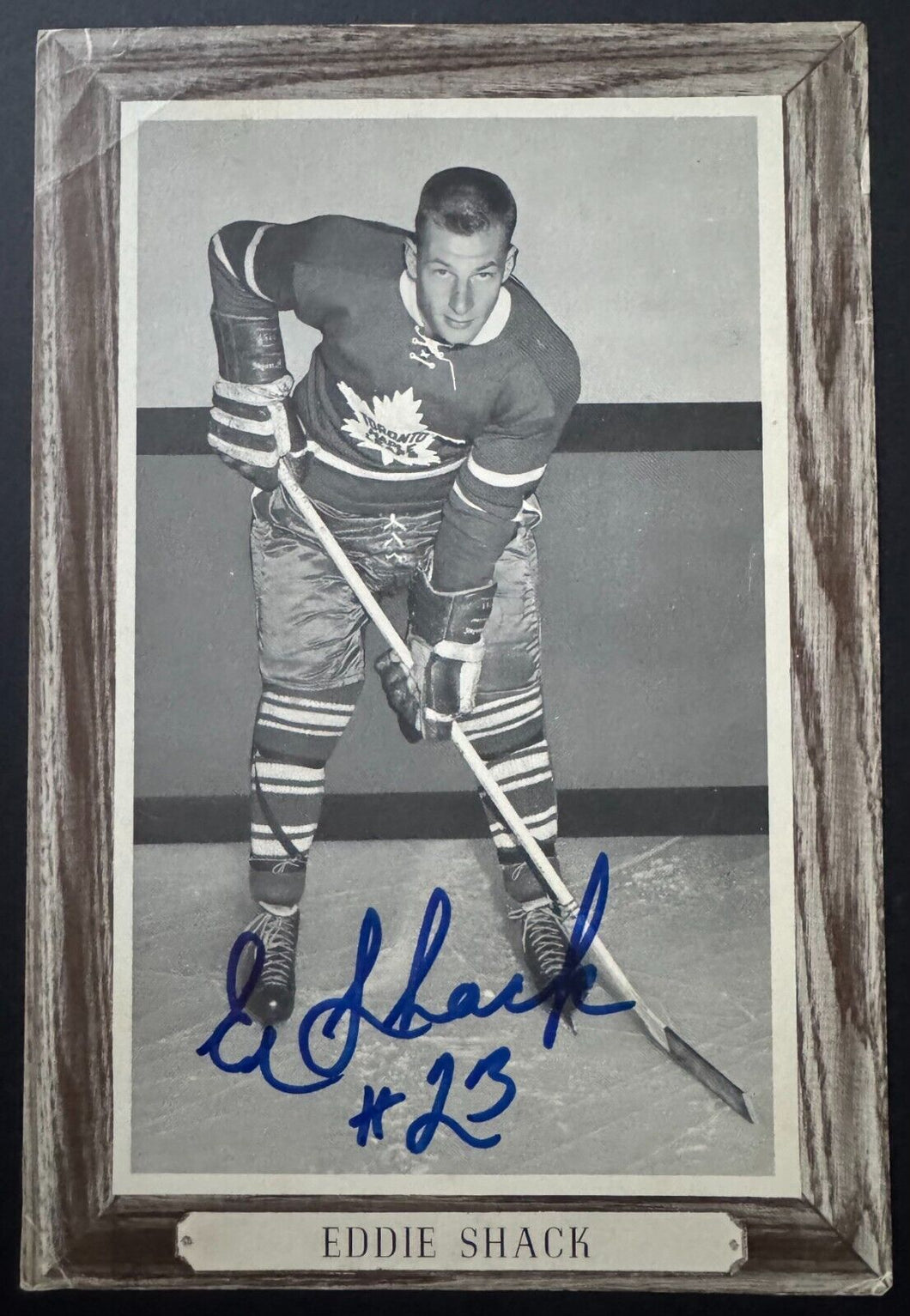 Eddie Shack Signed Autographed Group 3 Beehive Photo Toronto Maple Leafs NHL
