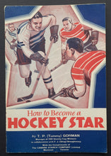 Load image into Gallery viewer, 1936 How To Become A Hockey Star Tommy Gorman Vintage Instructional NHL Booklet
