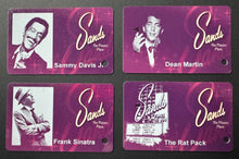 Load image into Gallery viewer, Rat Pack Players Club Cards - Frank Sinatra, Sammy Davis, Dean Martin Las Vegas
