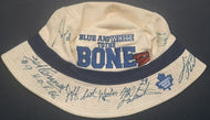 Toronto Maple Leafs Autographed Bucket Hat Signed x12 HOF Blue And White NHL