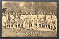 Circa 1920s House Of David Baseball Team B&W Photo Vintage Postcard