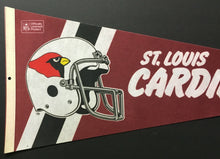 Load image into Gallery viewer, 1970's St Louis Cardinals  NFL Football Pennant Full Size 29" Vintage
