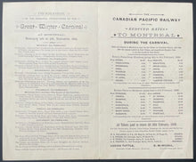 Load image into Gallery viewer, 1889 Montreal Winter Carnival Historical Program Lord Stanley Watches Hockey
