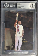 Muhammed Ali Signed Beckett Authenticated Slabbed 1996 Autographed Postcard Vtg