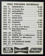 Load image into Gallery viewer, 1990s Green Bay Packers NFL Budweiser Promotional Window Decals/Schedules Vtg
