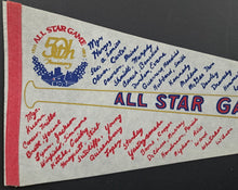 Load image into Gallery viewer, 1983 50th Anniversary MLB All-Star Game Pennant Chicago Roster Comiskey Park Vtg
