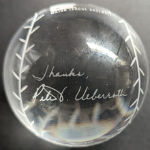 Load image into Gallery viewer, Tiffany Peter Ueberroth Crystal Presentation Ball MLB Baseball Commissioner
