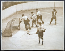 Load image into Gallery viewer, 1941 Stanley Cup Final Game 2 Detroit Red Wings Boston Bruins Mud Bruneteau NHL
