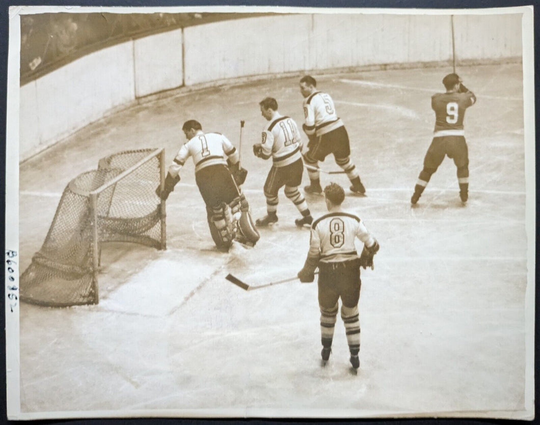 1941 Stanley Cup Final Game 2 Detroit Red Wings Boston Bruins Mud Bruneteau NHL