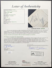 Load image into Gallery viewer, Mick Jagger Autographed Signed Note Rolling Stones JSA LOA Vintage Rock Music
