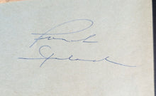 Load image into Gallery viewer, Punch Imlach Autographed Cut Out Signed Toronto Maple Leafs Vintage NHL HOF
