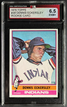 Load image into Gallery viewer, 1976 Topps #98 Dennis Eckersley Rookie Card Slabbed + Graded KSA 6.5 ENM+ MLB
