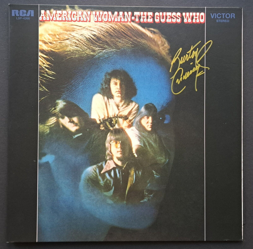 2021 Autographed Signed American Woman Guess Who LP Album Burton Cummings