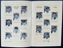 Load image into Gallery viewer, 1929 World Series Program Wrigley Field Chicago Cubs Philadelphia Athletics

