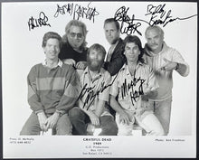 Load image into Gallery viewer, 1990 Grateful Dead Signed Photo Autographed All 6 Members Jerry Garcia + JSA LOA
