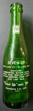 Load image into Gallery viewer, 1960 7up 7oz Vintage Glass Bottle Painted Label Fresh Up Version
