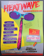 1980 Original Heatwave Thick Stock Concert Poster Elvis Costello Rock Music