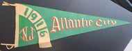 1916 Vintage Atlantic City New Jersey Pennant Banner Felt