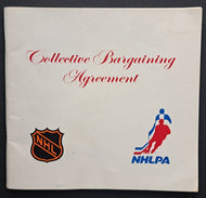 1976 NHL And NHLPA Official Copy Of The Collective Bargaining Agreement Hockey