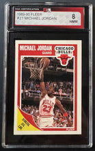 Load image into Gallery viewer, 1989-90 Fleer #21 Michael Jordan Basketball Card KSA 8 NMM Vintage Chicago Bulls
