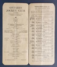 Load image into Gallery viewer, 1945 Woodbine Racetrack Rare Vintage King's Plate Program - Won By Uttermost
