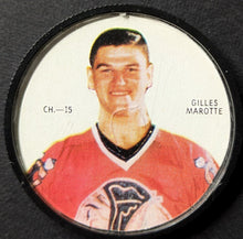 Load image into Gallery viewer, 1968/69 Gilles Morotte Chicago Blackhawks Shirriff Hockey Coin NHL Short Print
